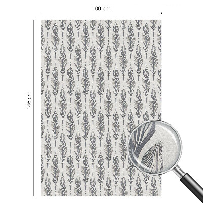 Samolepicí protisluneční fólie na okna Elegantní peří