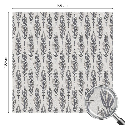 Samolepicí protisluneční fólie na okna Elegantní peří