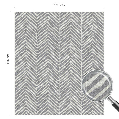 Dekorativní mléčná fólie na sklo Cikcakový vzor