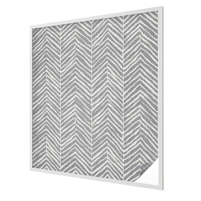 Dekorativní mléčná fólie na sklo Cikcakový vzor