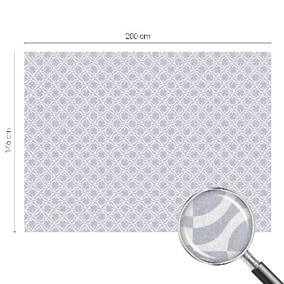 Samolepicí fólie na okna vitráž Fialová symetrie