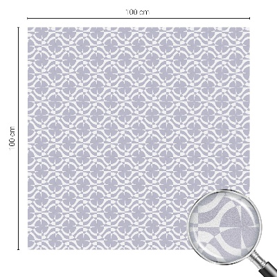 Samolepicí fólie na okna vitráž Fialová symetrie