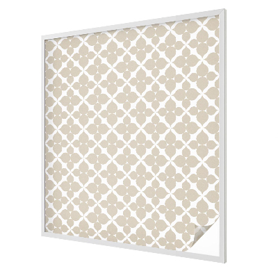 Dekorativní mléčná fólie na sklo Geometrické listy