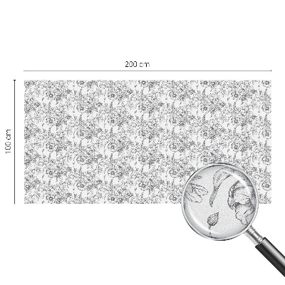 Samolepicí fólie na okna vitráž Květinová elegance