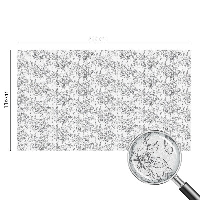 Samolepicí fólie na okna vitráž Květinová elegance