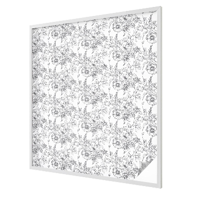 Samolepicí fólie na okna vitráž Květinová elegance