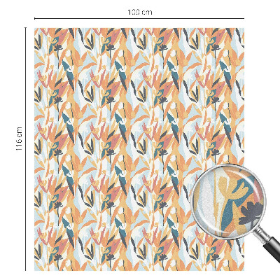 Dekorativní mléčná fólie na sklo Botanická energie