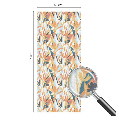 Dekorativní mléčná fólie na sklo Botanická energie