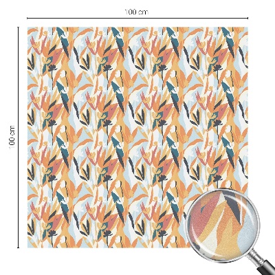 Dekorativní mléčná fólie na sklo Botanická energie