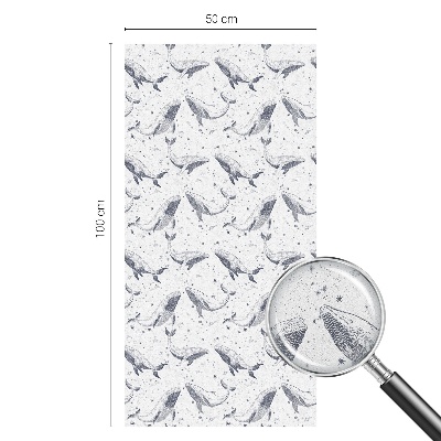 Samolepicí fólie na okna vitráž Mořští tvorové