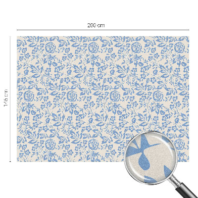 Dekorativní mléčná fólie na sklo Květiny listy