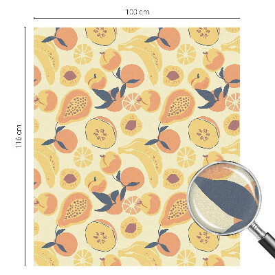 Samolepicí fólie na okna vitráž Šťavnaté ovoce