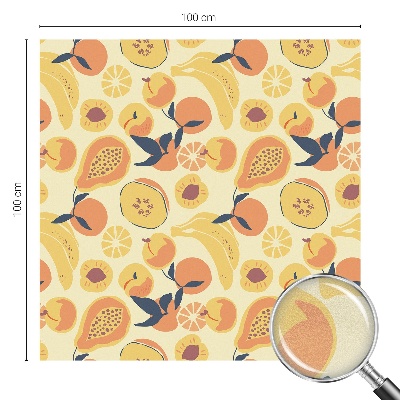 Samolepicí fólie na okna vitráž Šťavnaté ovoce