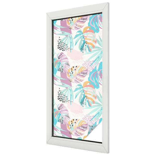 Zatmavovací fólie na okna Abstraktní džungle