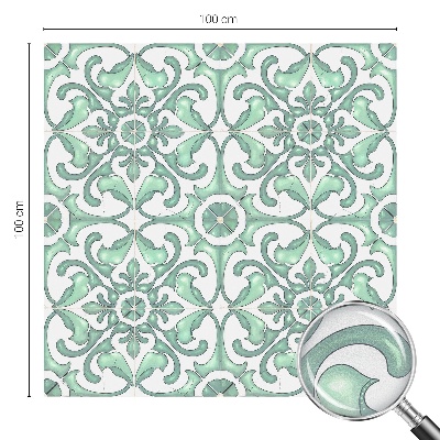 Samolepicí fólie na okna vitráž Zelená symetrie