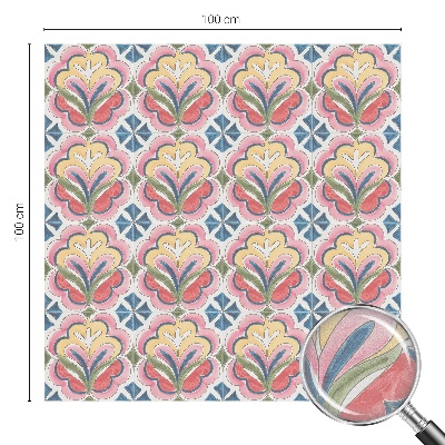 Zatmavovací fólie na okna Květinové vzory