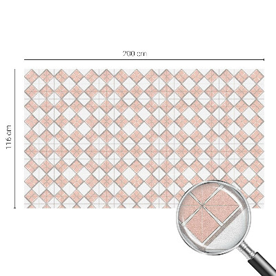 Dekorativní mléčná fólie na sklo Geometrické kosočtverce