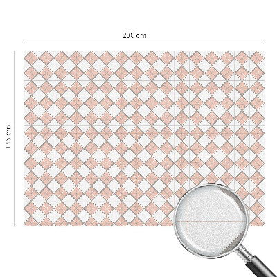 Dekorativní mléčná fólie na sklo Geometrické kosočtverce