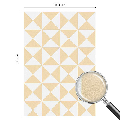 Samolepicí fólie na okna vitráž Geometrické trojúhelníky