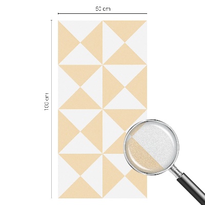 Samolepicí fólie na okna vitráž Geometrické trojúhelníky