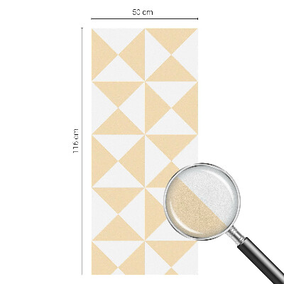 Samolepicí fólie na okna vitráž Geometrické trojúhelníky