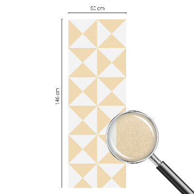 Samolepicí fólie na okna vitráž Geometrické trojúhelníky