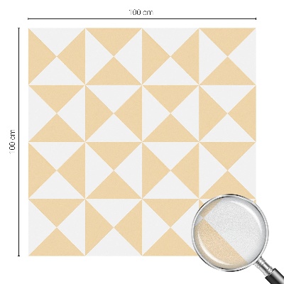 Samolepicí fólie na okna vitráž Geometrické trojúhelníky