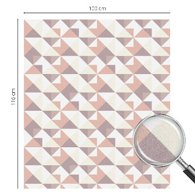 Samolepicí fólie na okna vitráž Moderní trojúhelníky