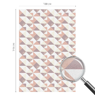 Samolepicí fólie na okna vitráž Moderní trojúhelníky