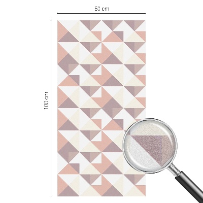 Samolepicí fólie na okna vitráž Moderní trojúhelníky