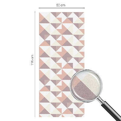 Samolepicí fólie na okna vitráž Moderní trojúhelníky