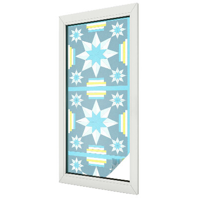 Samolepicí protisluneční fólie na okna Hvězdný vzor