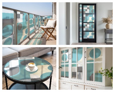 Zatmavovací fólie na okna Geometrické vzory