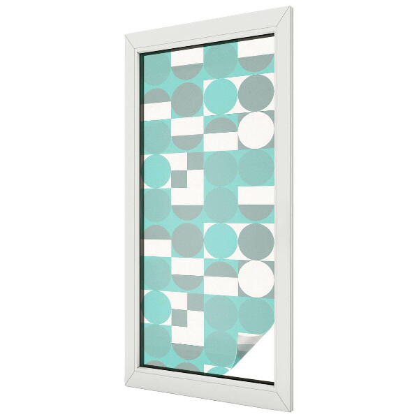 Samolepicí protisluneční fólie na okna Geometrické tvary