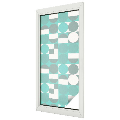 Samolepicí protisluneční fólie na okna Geometrické tvary