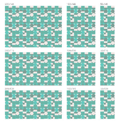 Samolepicí protisluneční fólie na okna Geometrické tvary