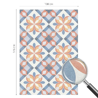 Dekorativní mléčná fólie na sklo Barevná symetrie