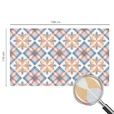 Dekorativní mléčná fólie na sklo Barevná symetrie