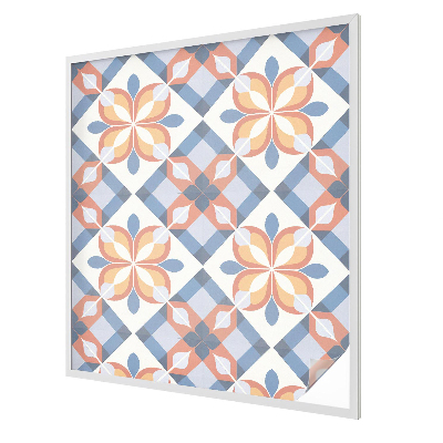 Dekorativní mléčná fólie na sklo Barevná symetrie