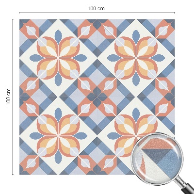 Dekorativní mléčná fólie na sklo Barevná symetrie