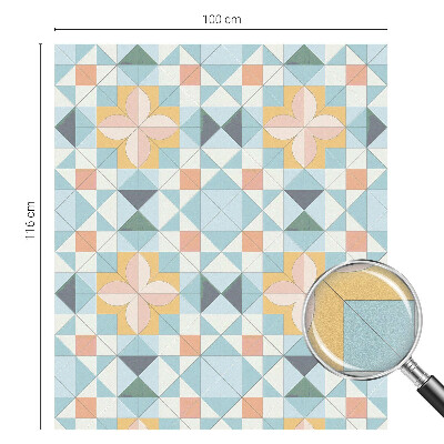 Zatmavovací fólie na okna Barevná geometrie