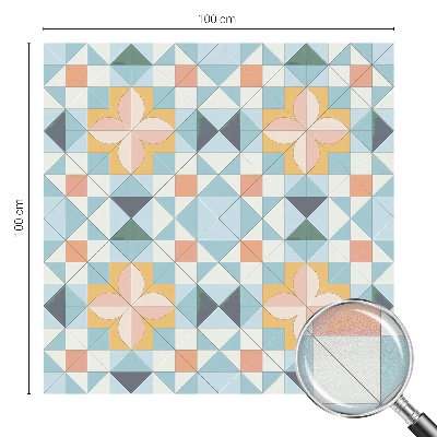 Zatmavovací fólie na okna Barevná geometrie