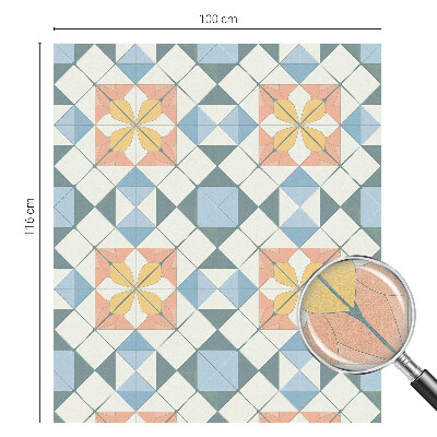 Samolepicí fólie na okna vitráž Barevná symetrie