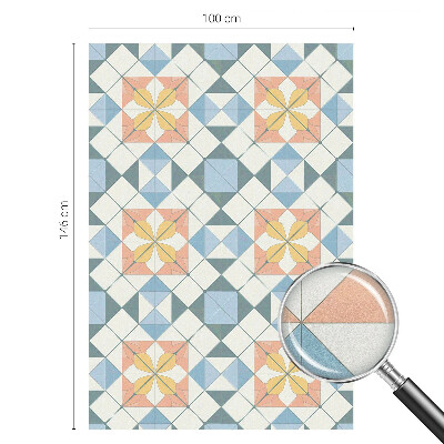 Samolepicí fólie na okna vitráž Barevná symetrie