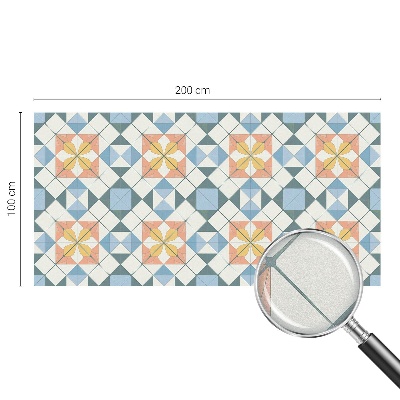 Samolepicí fólie na okna vitráž Barevná symetrie