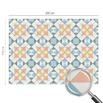 Samolepicí fólie na okna vitráž Barevná symetrie