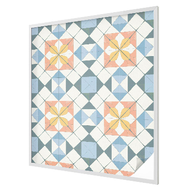 Samolepicí fólie na okna vitráž Barevná symetrie