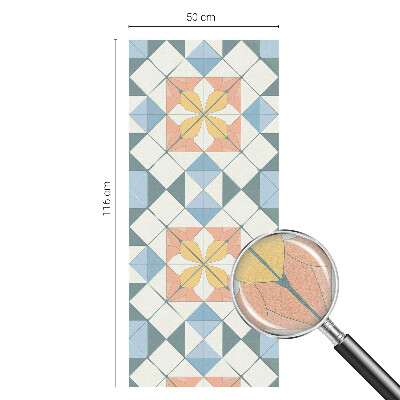 Samolepicí fólie na okna vitráž Barevná symetrie