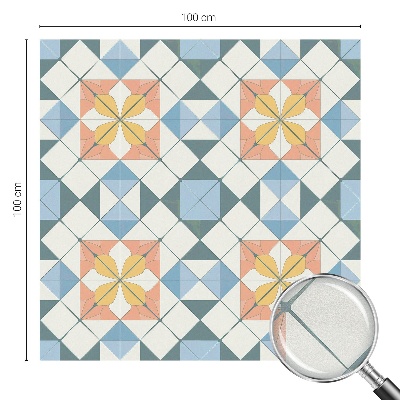 Samolepicí fólie na okna vitráž Barevná symetrie