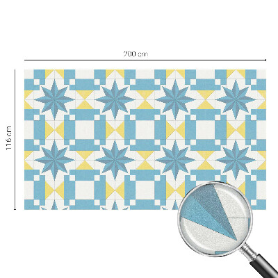 Samolepicí fólie na okna vitráž Modré hvězdy